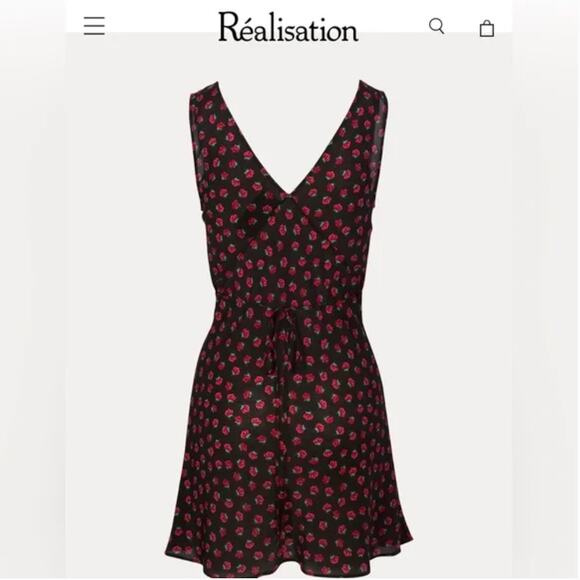 EUC $220 Realisation Par Isabelli Silk Mini Dress in Rosalita Floral | XXS - Picture 1 of 9